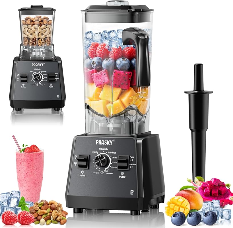 2400W High Speed Countertop Blender: 101oz Large Capacity, BPA-Free fo