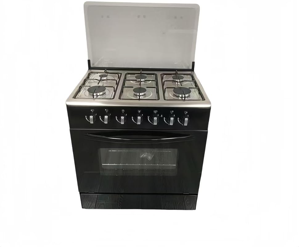 28-Inch Propane LPG Gas Range with 6-Burner Cooktop, Large 108L Oven &