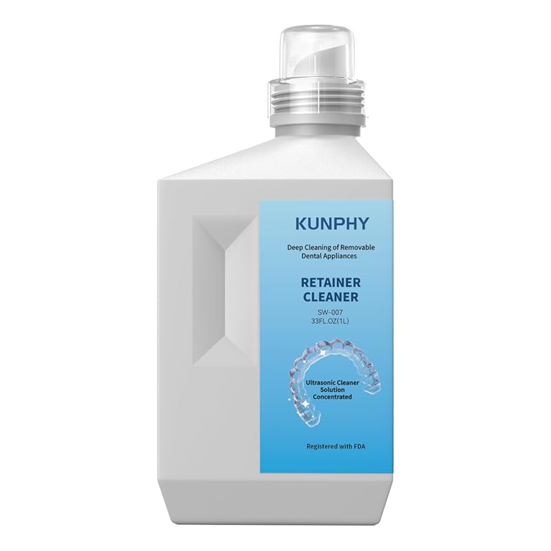 Professional Ultrasonic Retainer Cleaner Solution for Aligners, Mouth 