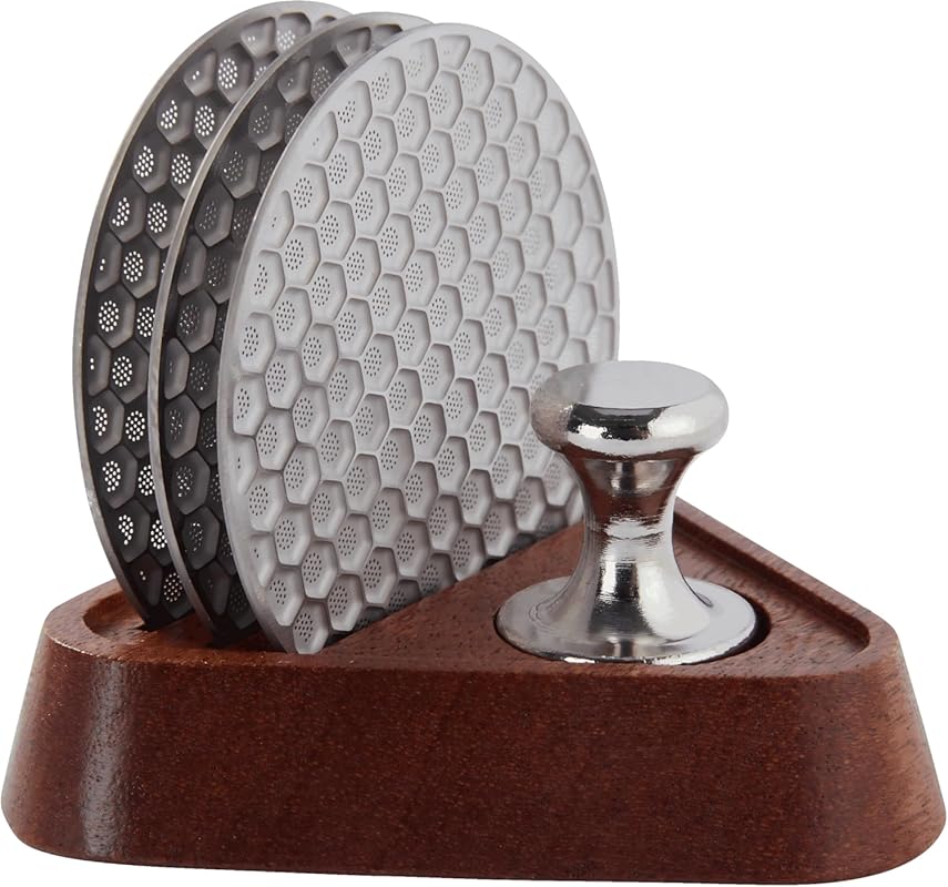 3 Pack 53.5mm Espresso Puck Screen, 316 Stainless Steel Reusable Filte