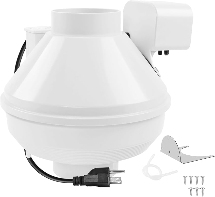 Dryer Booster Fan 4-Inch, Pressure Switch for Auto Activation, Boosts 