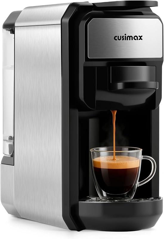 CUSIMAX Espresso Machine, 19 Bar Single Serve Coffee Maker for Nespres