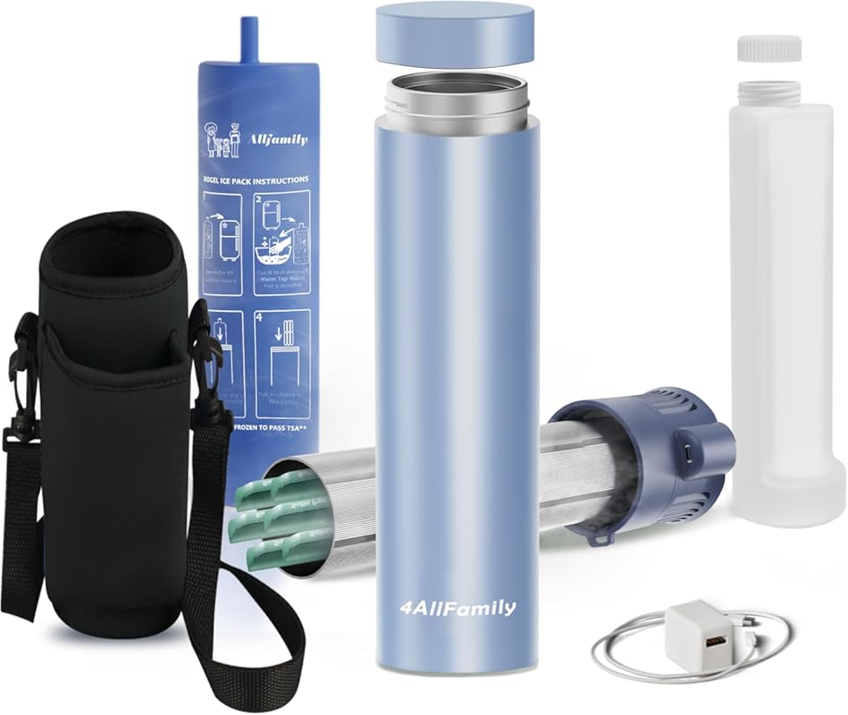 4ALLFAMILY VOYAGER MINI AUTO USB TSA Medication Cooler Travel Case for