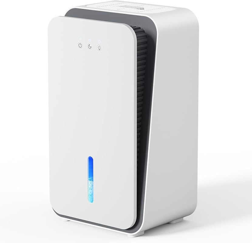 CS08-Snowy 1000 Sq Ft Dehumidifier for Home, Basement, Quiet, Auto Shu