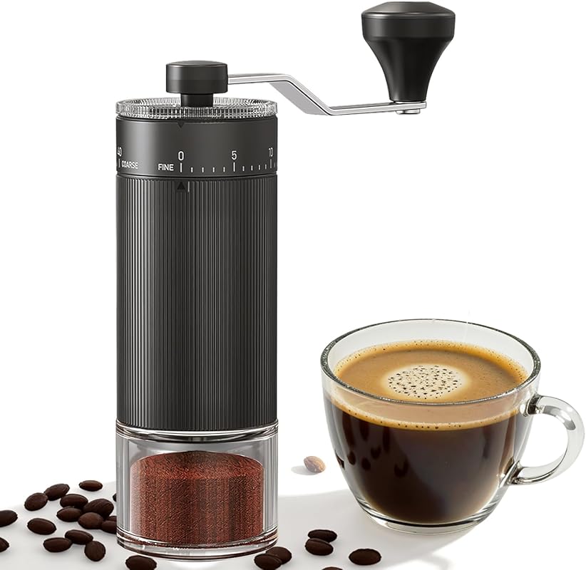 Mini Portable Manual Coffee Grinder, 30g Capacity with 40 Adjustable C