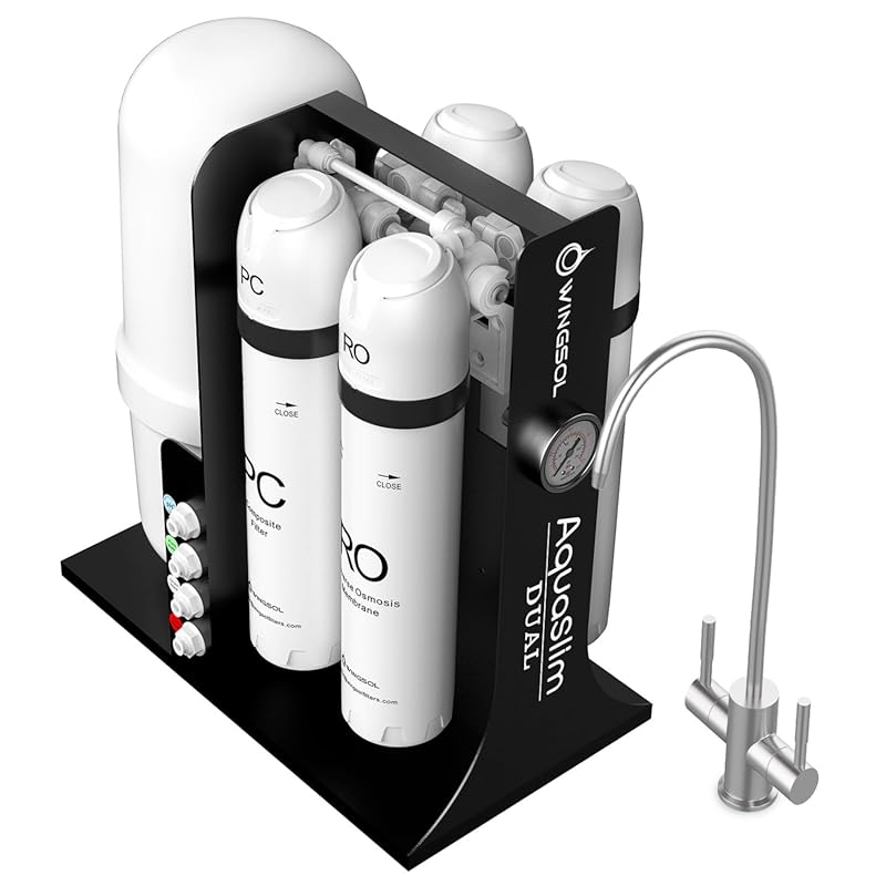 WINGSOL NSF Certified 10-Stage Under Sink RO Filter, 0 TDS, Alkaline W