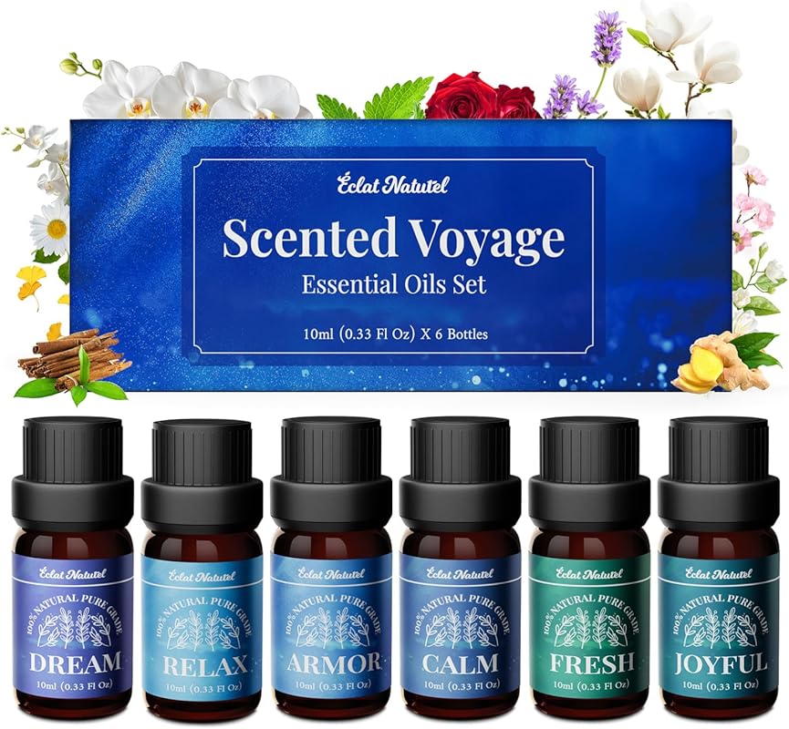 Blended Essential Oils Set for Diffusers, Humidifiers & Candle Making 