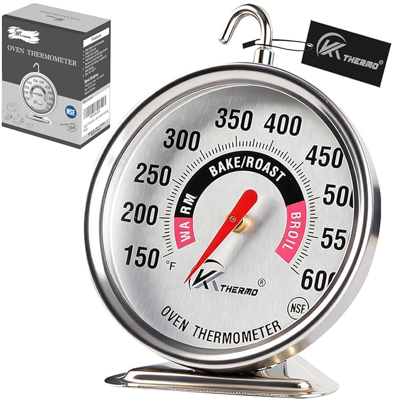 Pro Accurate Instant Read Oven Thermometer, 150-600°F for Gas/Electric