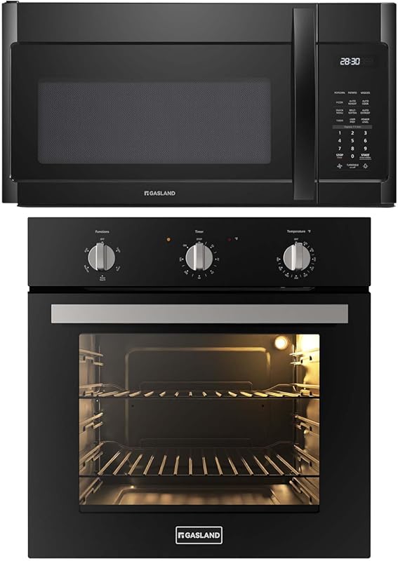 Gasland 24-inch Electric Wall Oven & 30-inch Over the Stove Microwave 