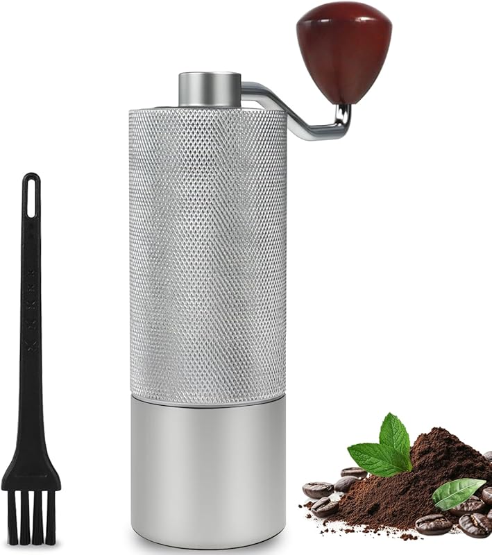 Non-Detachable Manual Coffee Grinder with Stainless Steel Conical Burr