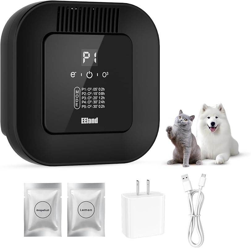 5 Mode Ozone & Aromatherapy USB Plug-in Air Purifier, Strong Pet Odor 