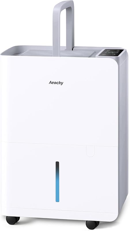 AEOCKY Max 50 Pint Dehumidifier for 3500 Sq Ft Basements & Home, Drain