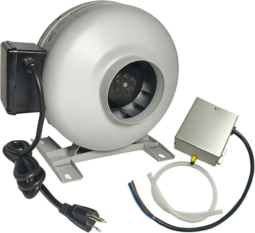 M-4DBT Automatic Dryer Duct Booster Fan, Quiet, Durable, Saves Drying 