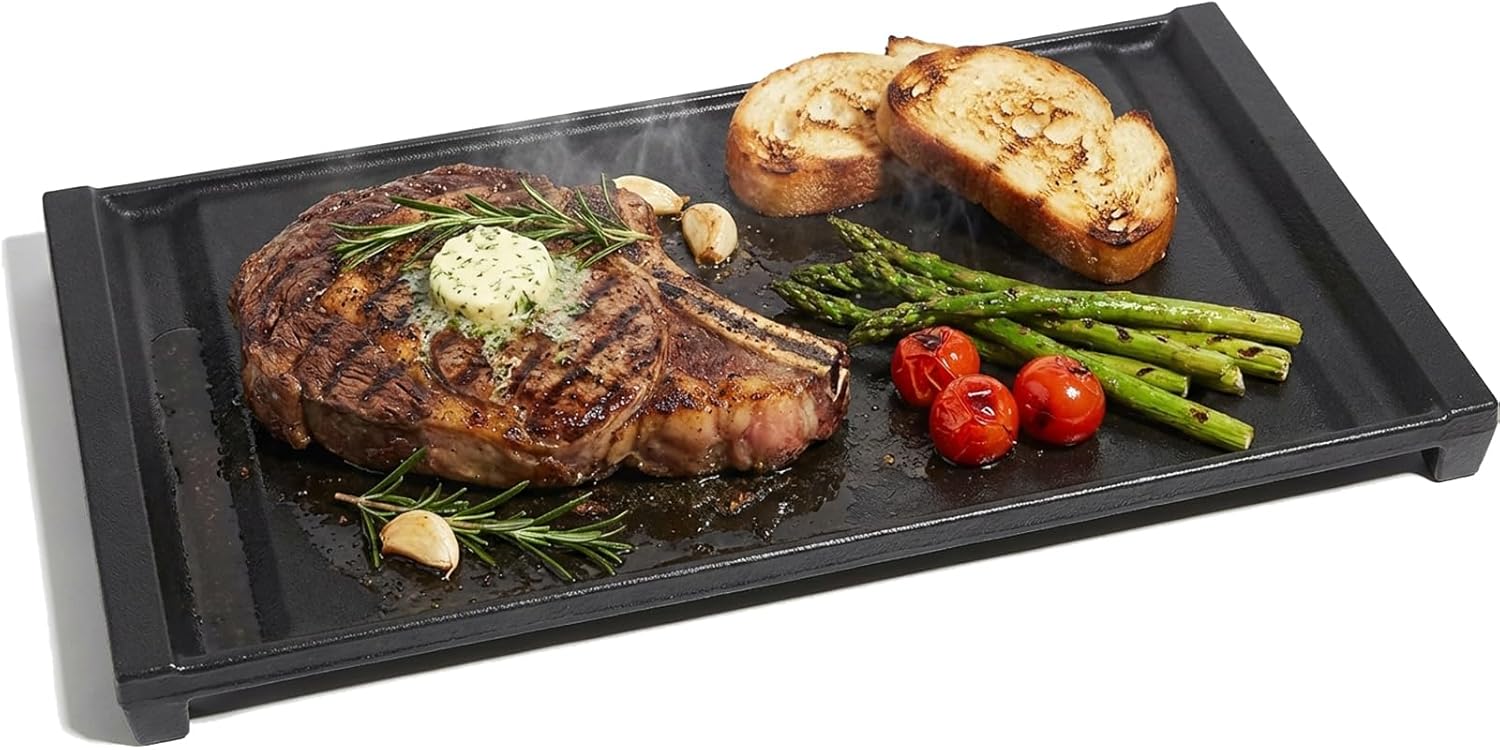 Premium WB31X24738 Non-Stick Cast Iron Griddle Replacement for GE Gas/
