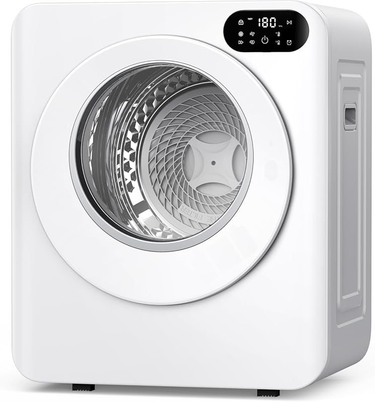 Euhomy 1.5 cu. ft. Portable Clothes Dryer, 850W Stainless Steel Drum w