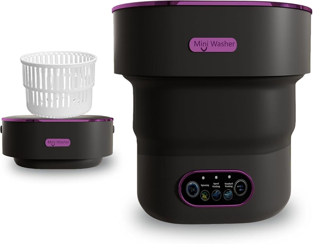 Portable 15L Collapsible Mini Washer, 3 Modes, Baby Clothes, Small Lau
