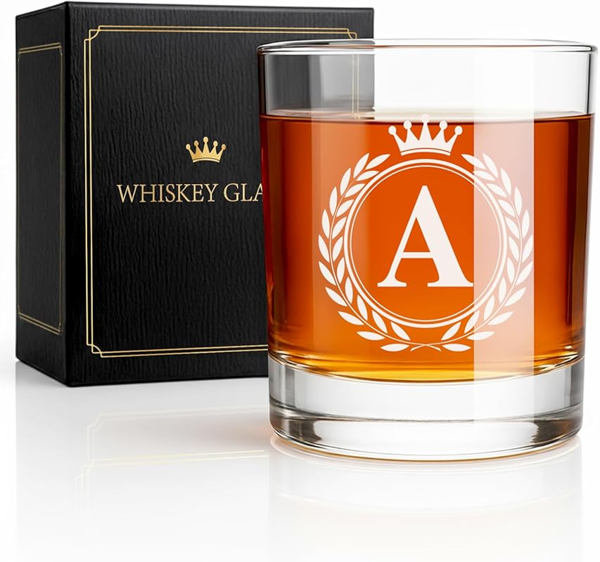 Personalized Monogrammed 10oz Engraved Rocks Old Fashioned Whiskey Gla