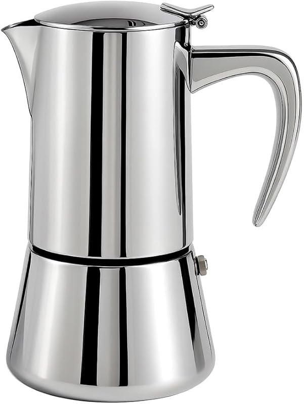 Stainless Steel Stovetop Espresso Maker, Italian Moka Pot, Induction C
