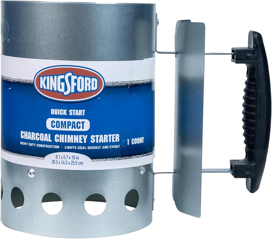 Kingsford Compact Charcoal Chimney Starter, Quick-Light Tool for Effic