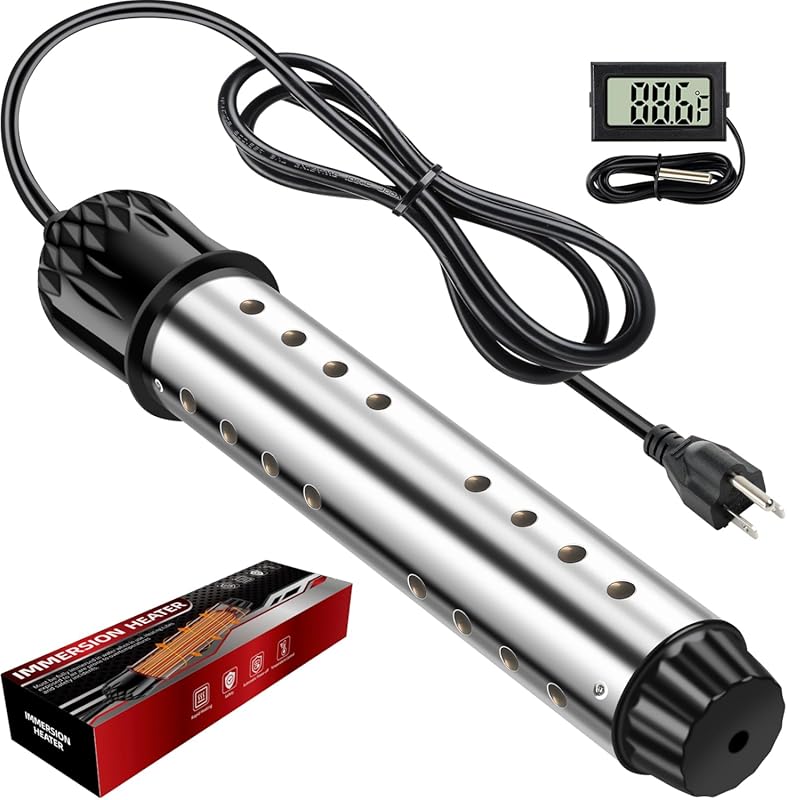 2000W Portable Immersion Heater with Digital Thermometer & Magnesium O