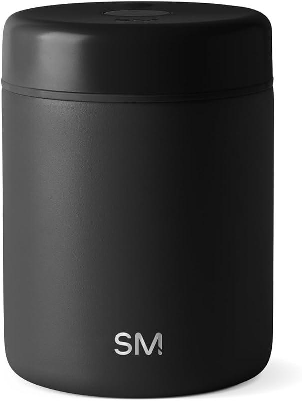 Simple Modern Delta Coffee Canister: Ceramic Lined, Airtight Vacuum Se