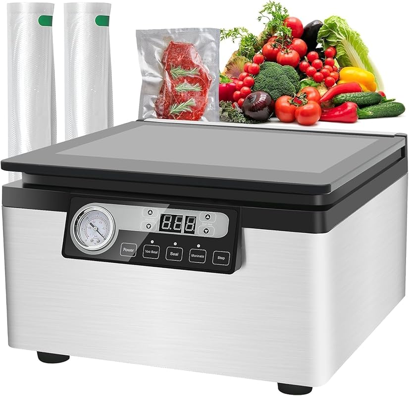 Finderomend 12-inch Commercial Chamber Vacuum Sealer, Dry/Moist Food S
