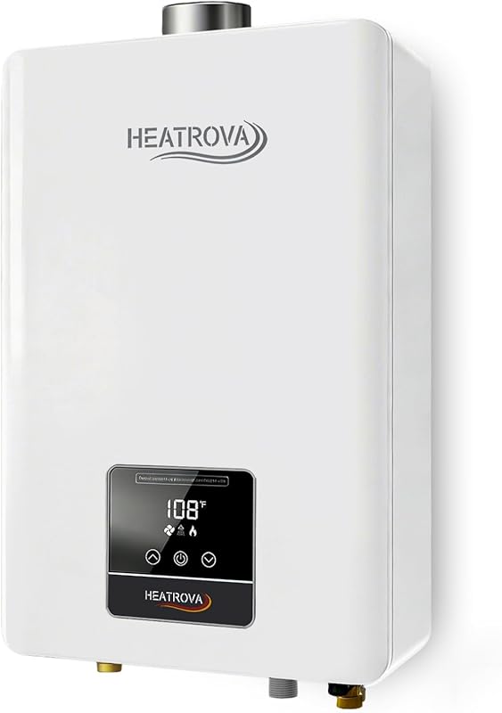 HeatRova Natural Gas Tankless Water Heater, 4.3 GPM 102,000 BTU Indoor