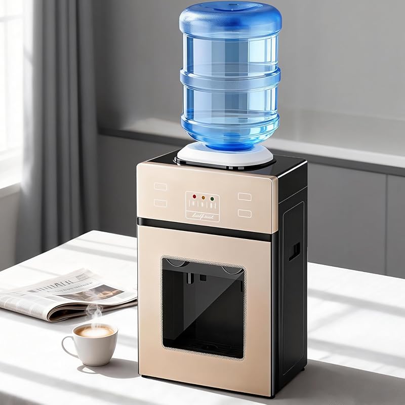 Housiwill Hot and Cold Countertop Water Dispenser, Top-Loading for 1.2