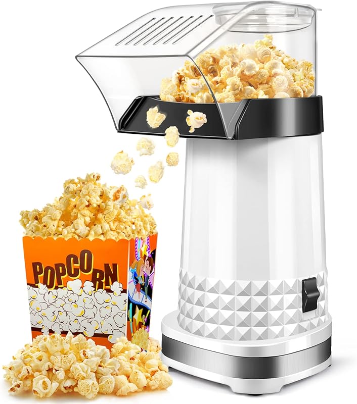 Vminno ETL Certified Hot Air Popcorn Maker, 4.5 Quart Electric Popper,