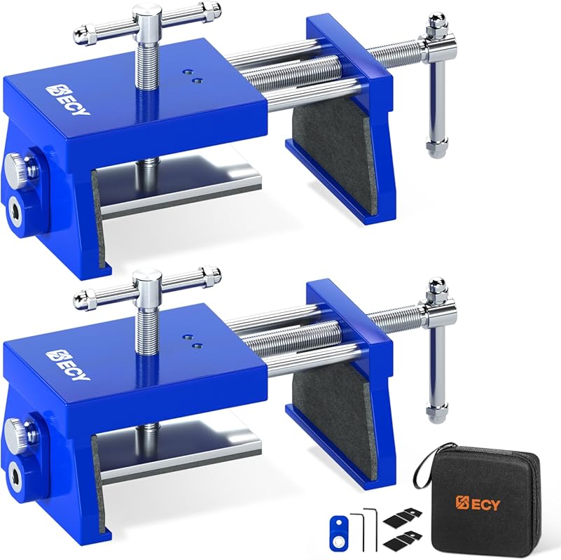ECY Cabinet Clamps 2 Pack: Anodized Aluminum Alloy Face Frame Alignmen