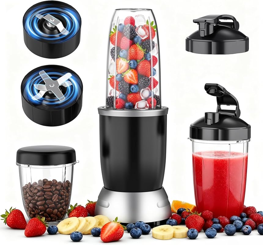 25000 RPM Countertop Personal Blender for Smoothies, Shakes, Ice Crush
