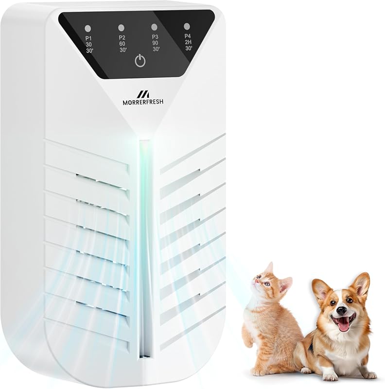 Plug-In Air Purifier & Negative Ion Pet Odor Eliminator with Activated