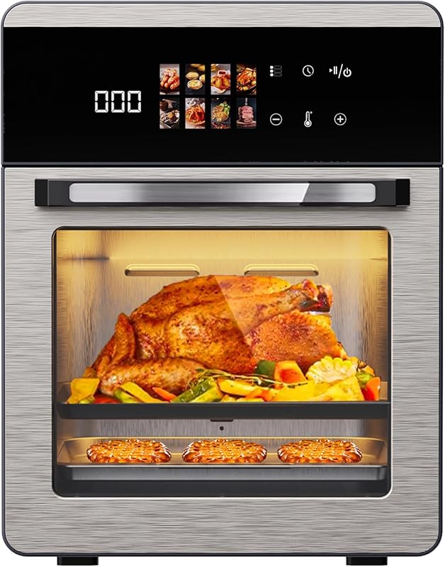 Large 18QT Air Fryer Oven with Touch Screen Display, 10-in-1 Multi-Fun