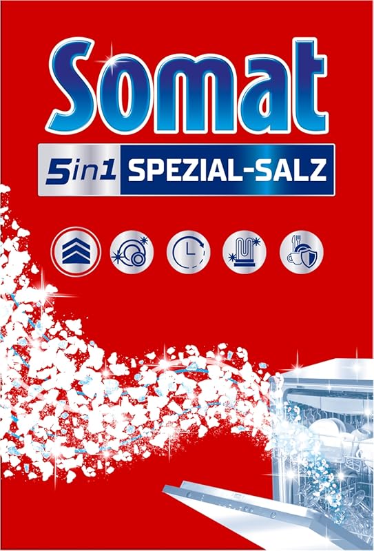 SOMAT Special Dishwasher Salt 1.2 kg – Water Softener for Limescale, D
