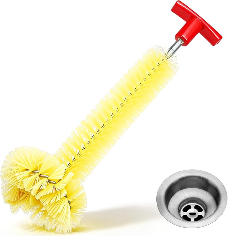Universal Garbage Disposal Cleaner Sink & Drain Brush: 12'' Long for K