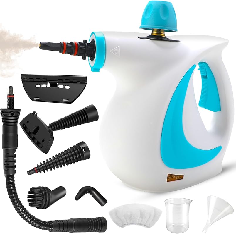 Pressurized Handheld Portable Multi-Surface Steam Cleaner with Safety 
