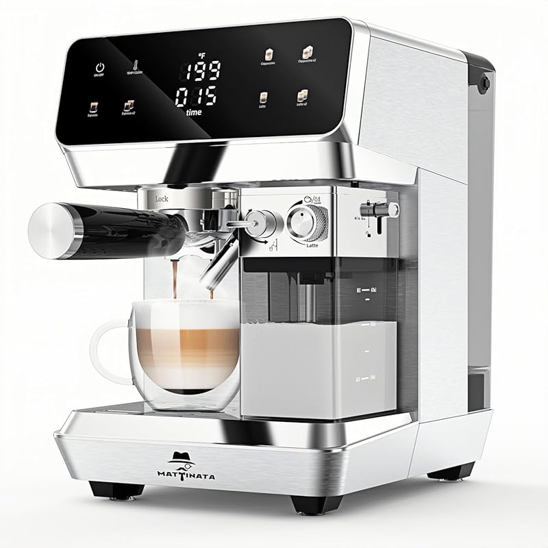MAttinata CM1833L Automatic 20 Bar Espresso & Cappuccino Machine with