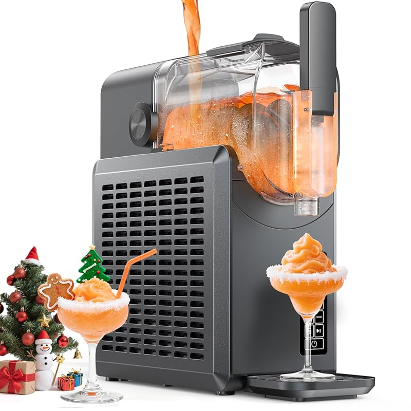 88oz No Ice Slushie Machine for Home, Auto-Clean Frozen Drink Maker wi