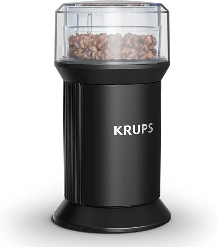 KRUPS Electric Blade Coffee Grinder, 1.6 Oz, Adjustable Coarse/Fine Gr