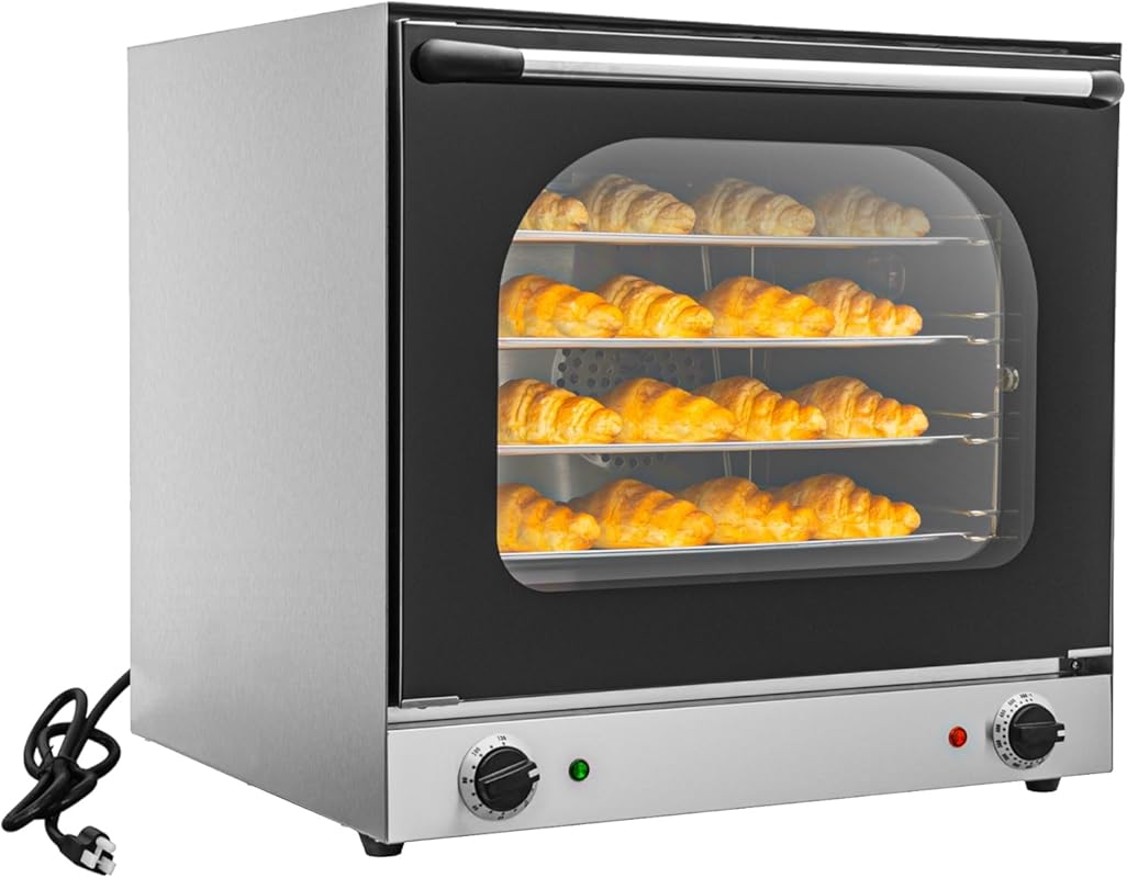 Commercial 66Qt Half-Size Electric Convection Countertop Oven, 1750W S