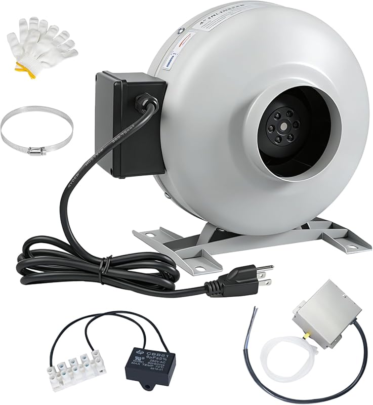 M-4DBT Quiet Automatic Dryer Booster Fan 4-Inch, 200 CFM, Reduces Dryi