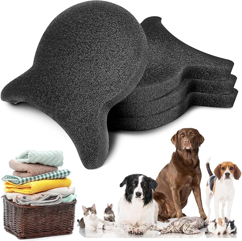 Reusable Pet Hair Remover (4-Pack) for Laundry - Dog & Cat Fur, Lint &