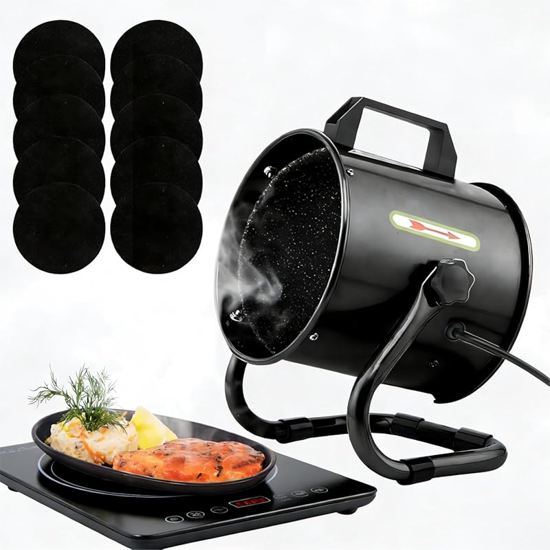 Portable Range Hood: Strong Suction Fan, 9 Activated Carbon Filters fo