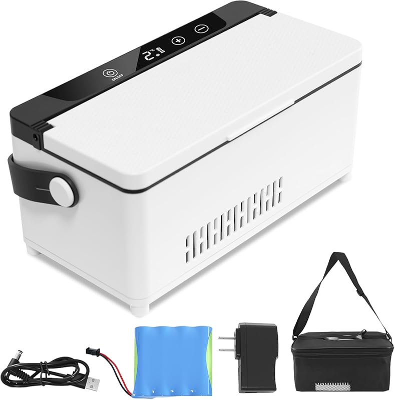 Electric Portable Insulin Cooler Travel Case TSA Approved with LED Dis
