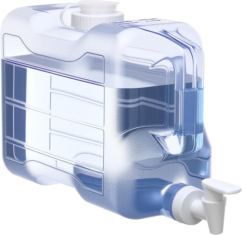 2 Gallon Leak-Proof Refrigerator Beverage Dispenser, Plastic Water Jug