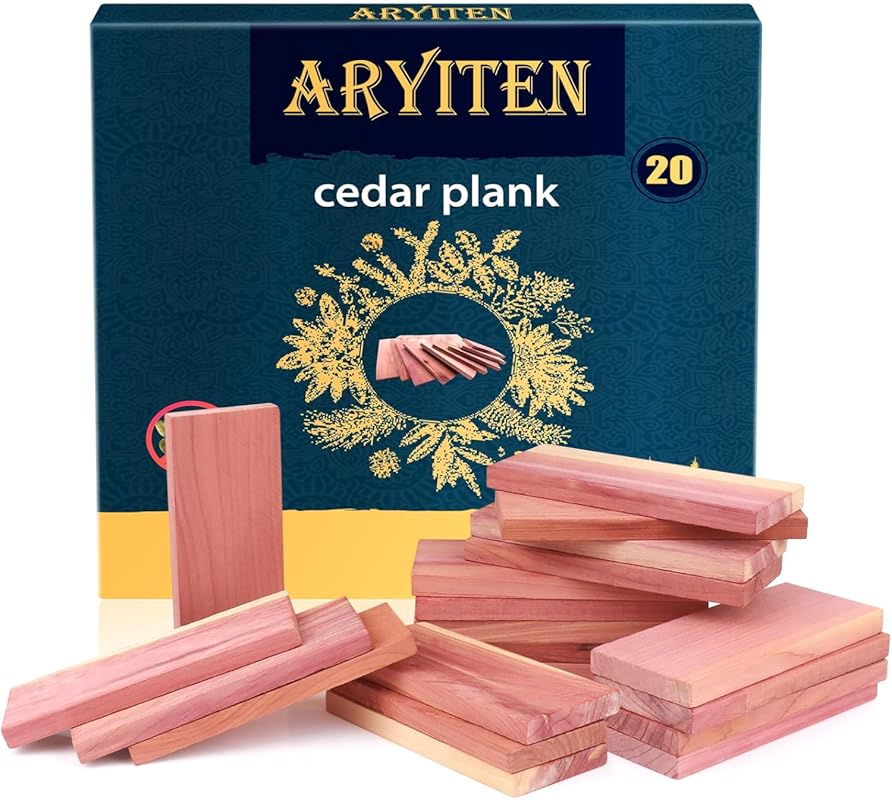 20-Pack Aromatic Cedar Wood Planks for Clothes Storage, Closet & Drawe