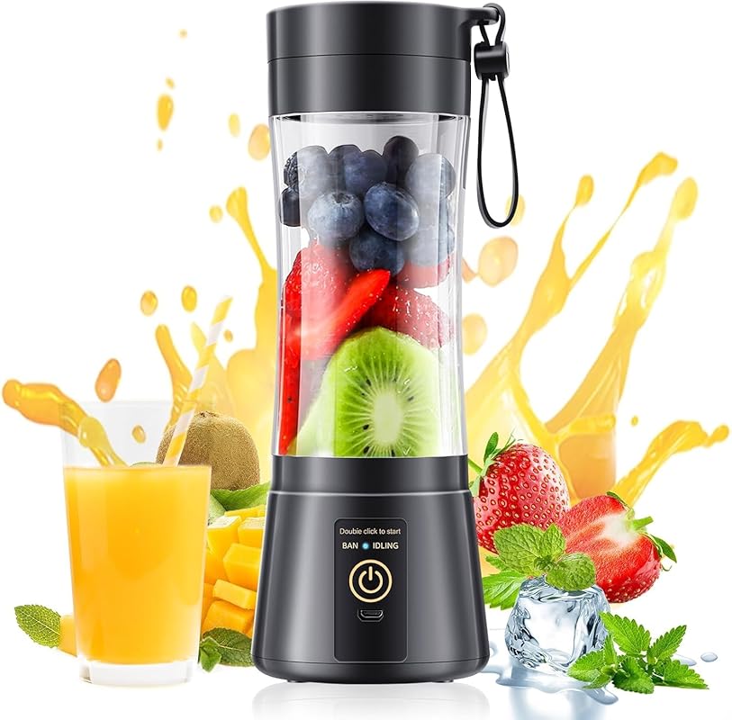 Cordless Portable Personal Blender, Mini for Smoothies & Shakes, 380ml