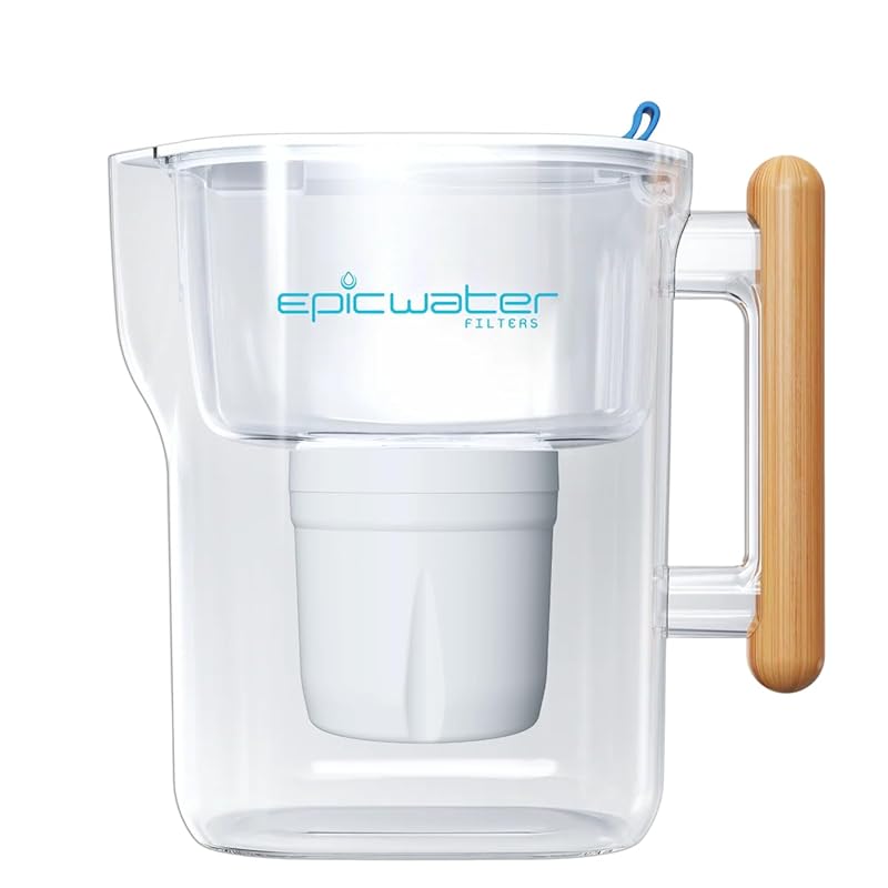 Epic Pure XP Water Filter Pitcher: NSF Certified, Removes PFAS, Lead, 