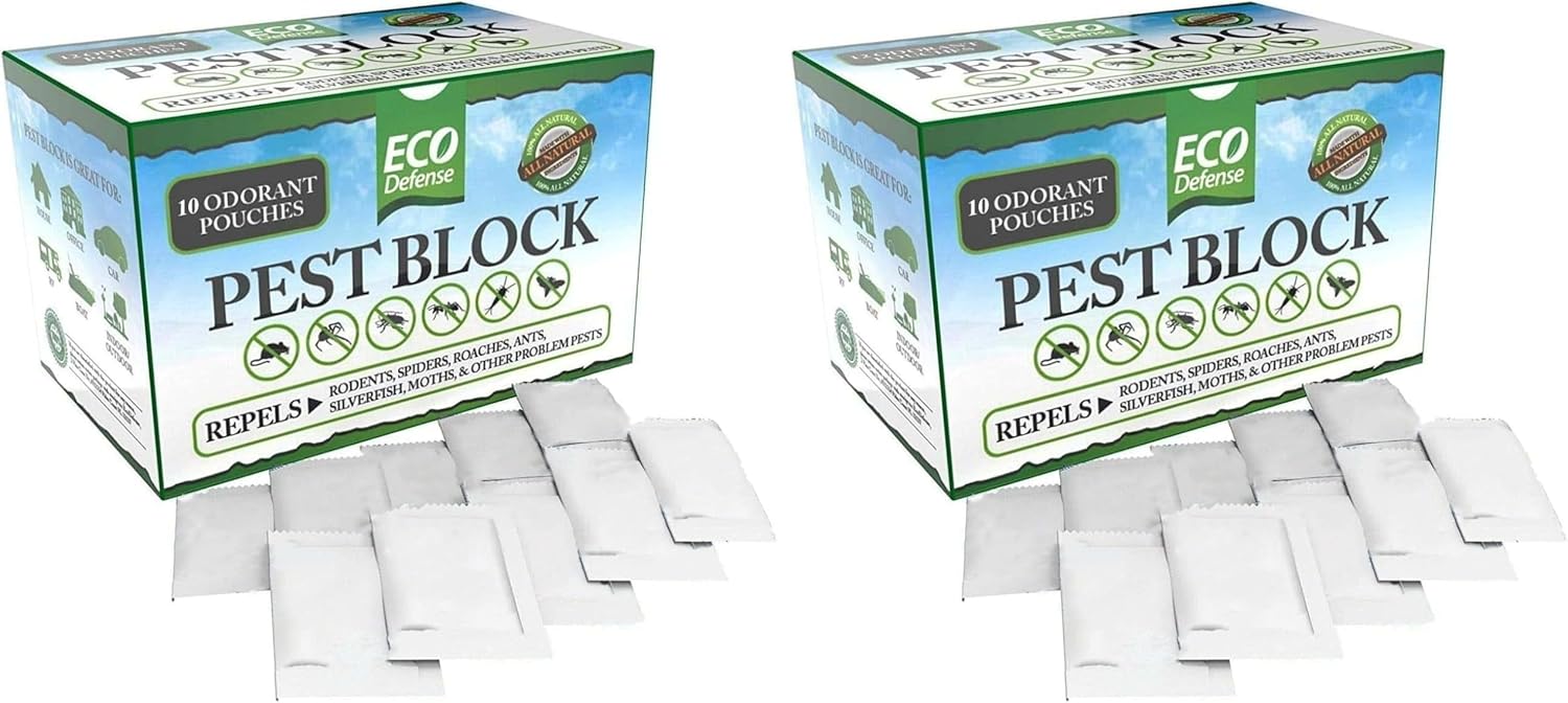 Eco Defense All-Natural Pest Control Pouches – Repels Rodents, Spiders