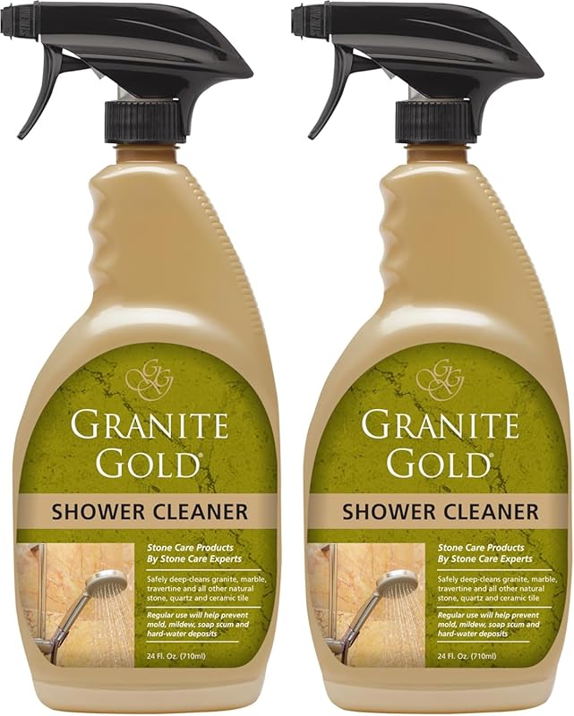 Granite Gold Shower Cleaner Spray for Quartz, Marble & Stone Tubs (24o